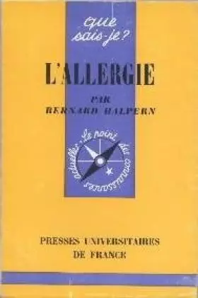Couverture du produit · L'allergie
