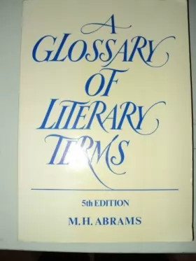 Couverture du produit · A Glossary of Literary Terms