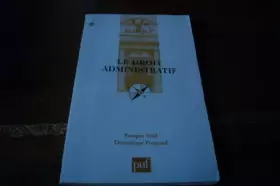 Couverture du produit · Le droit administratif