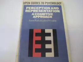 Couverture du produit · Perception and Representation: A Cognitive Approach