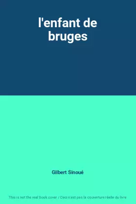 Couverture du produit · l'enfant de bruges