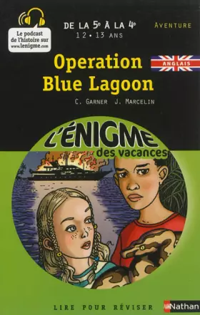 Couverture du produit · Cahier de vacances  - Enigmes vacances Opération blue lagoon