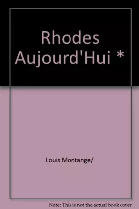 Couverture du produit · Rhodes aujourd'hui