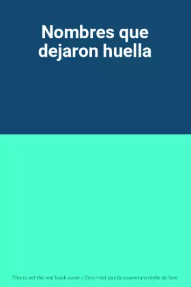 Couverture du produit · Nombres que dejaron huella