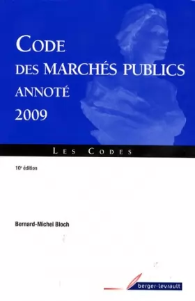 Couverture du produit · Codes des marchés publics annoté 2009
