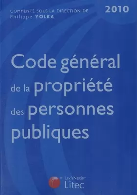 Couverture du produit · Code général de la propriété des personnes publiques