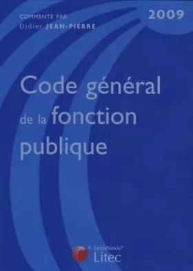 Couverture du produit · Code général de la fonction publique 2009