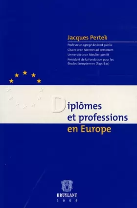 Couverture du produit · Diplômes et professions en Europe