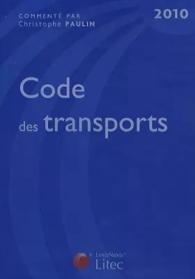 Couverture du produit · Code des transports 2010