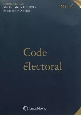 Couverture du produit · Code électoral 2014