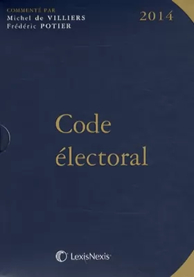 Couverture du produit · Code électoral 2014