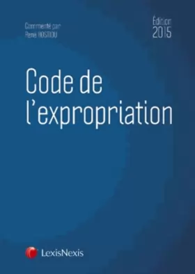 Couverture du produit · Code de l'expropriation, 2015