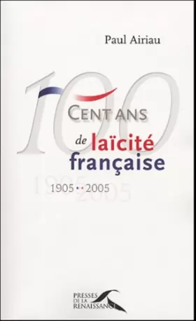 Couverture du produit · 100 ans de laïcité française