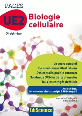 Couverture du produit · Biologie cellulaire-UE2 PACES -2e éd. - Manuel, cours + QCM corrigés: Manuel, cours + QCM corrigés