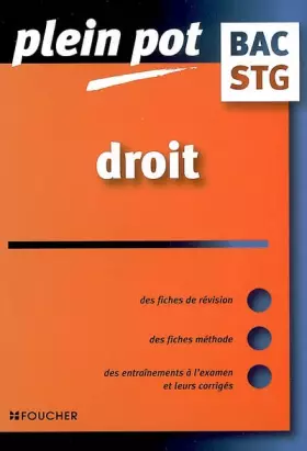 Couverture du produit · Droit: bac STG
