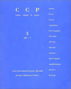 Couverture du produit · Revue cahier critique de poesie, numéro 3