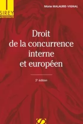 Couverture du produit · Droit de la concurrence interne et européen - 5e édition: Université