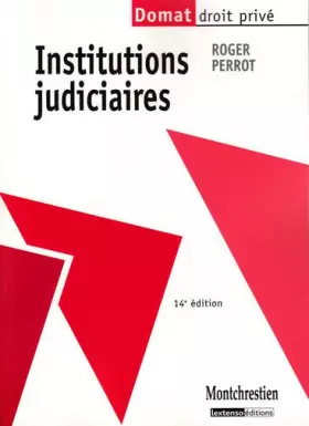 Couverture du produit · Institutions judiciaires