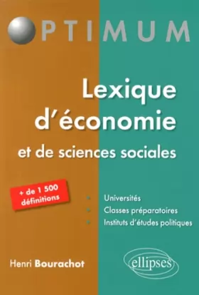 Couverture du produit · Lexique d'Économie et de Sciences Sociales