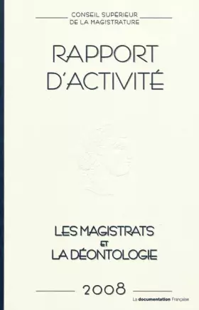 Couverture du produit · Conseil supérieur de la magistrature