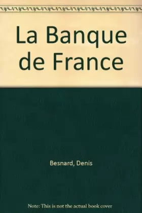 Couverture du produit · La Banque de France