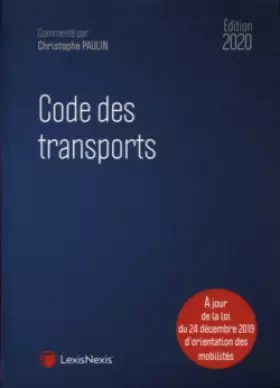 Couverture du produit · code des transports 2020