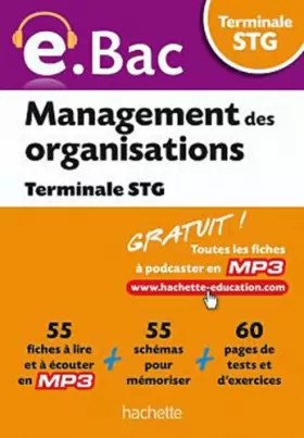 Couverture du produit · e.Bac - Management des organisations Terminale STG - Ed.2010