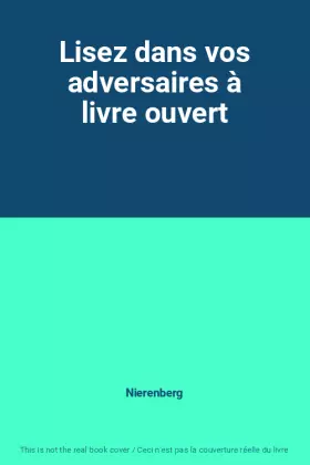 Couverture du produit · Lisez dans vos adversaires à livre ouvert