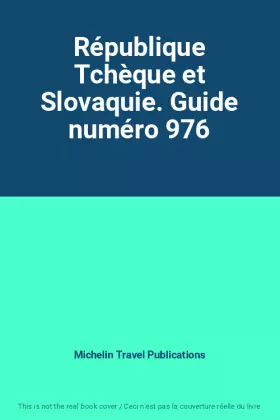 Couverture du produit · République Tchèque et Slovaquie. Guide numéro 976