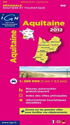 Couverture du produit · R15 AQUITAINE 2012 1/250.000
