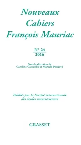 Couverture du produit · NOUVEAUX CAHIERS FRANCOIS MAURIAC N 24