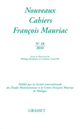 Couverture du produit · Nouveaux cahiers François Mauriac N°18