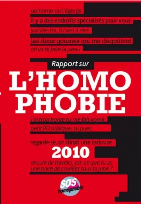 Couverture du produit · Rapport sur l'homophobie