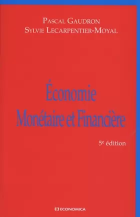 Couverture du produit · Economie monétaire et financière