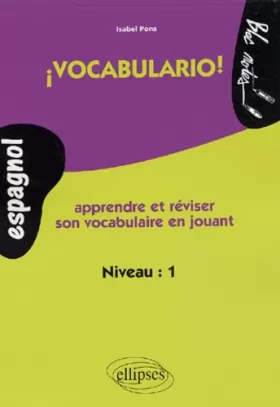 Couverture du produit · ¡ Vocabulario ! Apprendre et réviser son vocabulaire en jouant