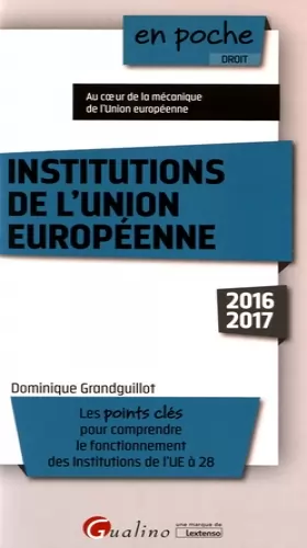 Couverture du produit · Institutions de l'Union Européenne