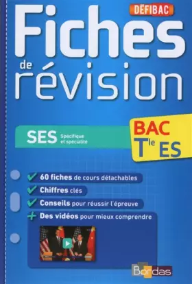 Couverture du produit · DéfiBac - Fiches de révision SES Terminale ES