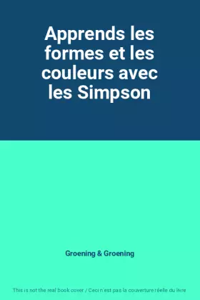 Couverture du produit · Apprends les formes et les couleurs avec les Simpson