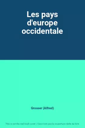 Couverture du produit · Les pays d'europe occidentale