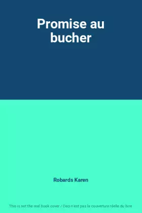 Couverture du produit · Promise au bucher