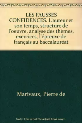 Couverture du produit · O.CL/MARIVAUX FAUSS.CONF (Ancienne Edition)