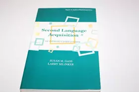 Couverture du produit · Second Language Acquisition: An Introductory Course