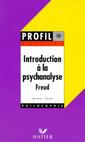 Couverture du produit · Profil d'une oeuvre : Analyse de l'introduction à la psychanalyse, Freud