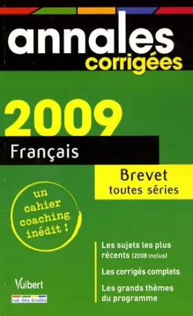 Couverture du produit · Français Brevet toutes séries