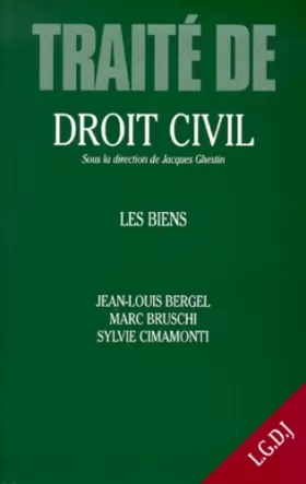 Couverture du produit · Traité de droit civil : les biens, édition 1999