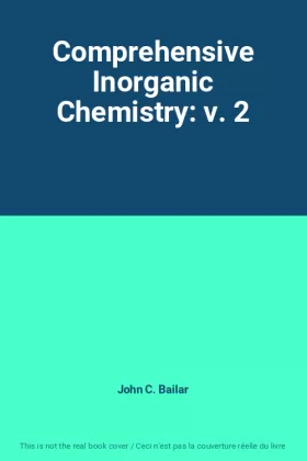 Couverture du produit · Comprehensive Inorganic Chemistry: v. 2