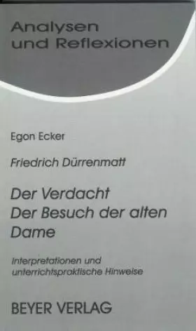 Couverture du produit · Dürrenmatt Der Verdacht Der Besuch der alten Dame