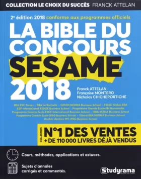 Couverture du produit · La bible du concours Sésame 2018