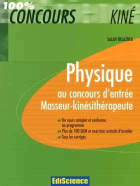 Couverture du produit · Physique au concours d'entrée Masseur-kinésithérapeute