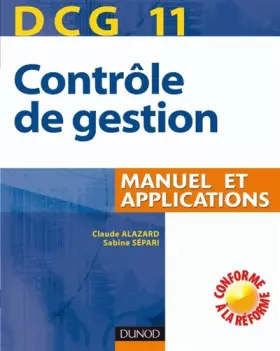 Couverture du produit · Contrôle de gestion DCG11 : Manuel et applications